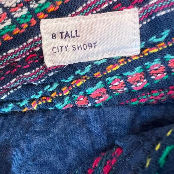 GAP 3" City Shorts in Multicolor Weave Size 8 Tall - Picture 11 of 13